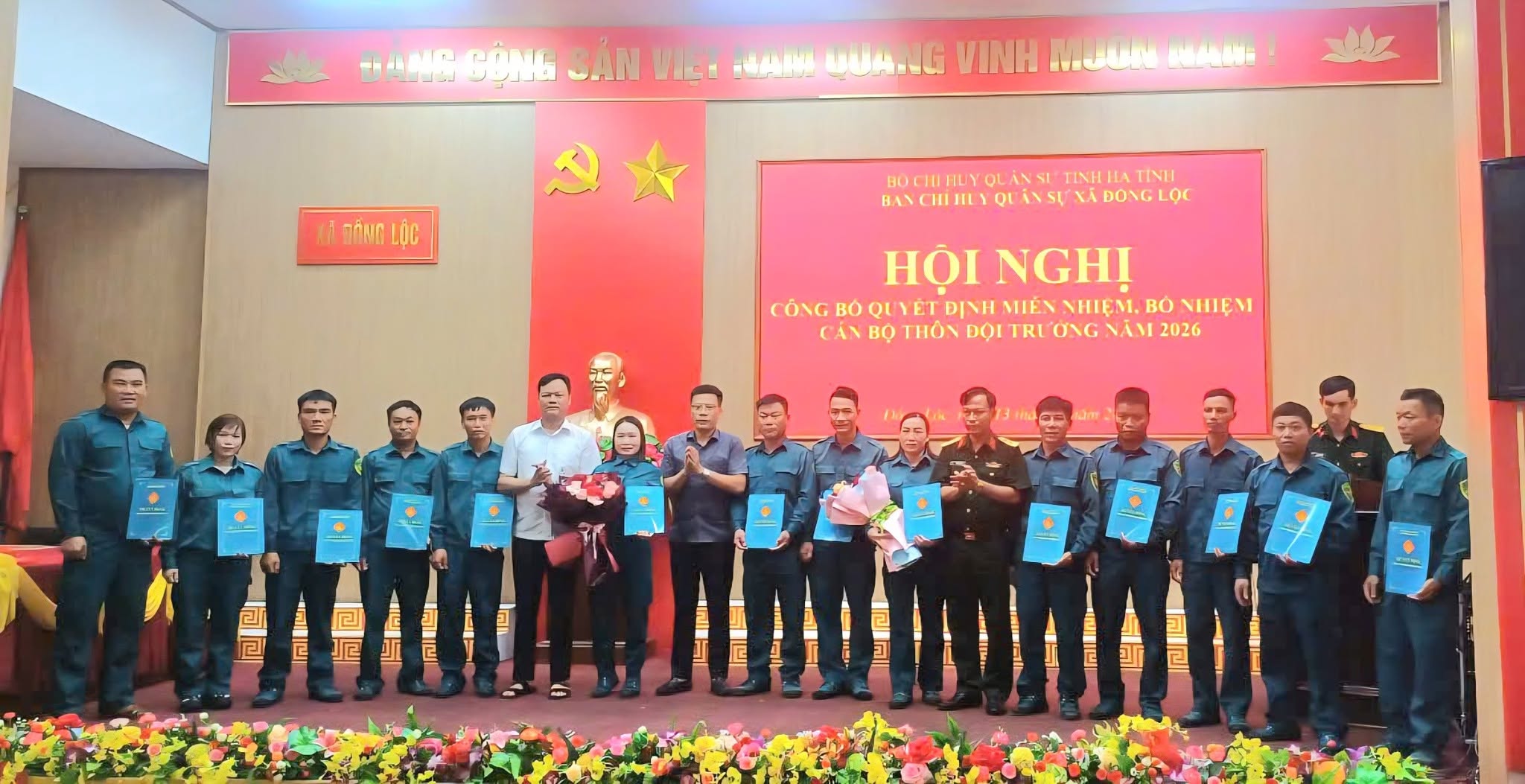 XÃ ĐỒNG LỘC KIỆN TOÀN ĐỘI NGŨ THÔN ĐỘI TRƯỞNG SAU SẮP XẾP, SÁP NHẬP THÔN