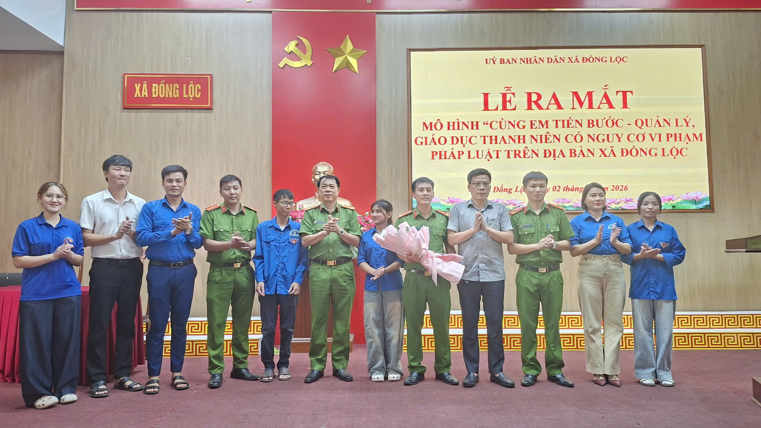 ĐỒNG LỘC RA MẮT MÔ HÌNH “CÙNG EM TIẾN BƯỚC” QUẢN LÝ, GIÁO DỤC THANH THIẾU NIÊN CÓ NGUY CƠ VI PHẠM PHÁP LUẬT