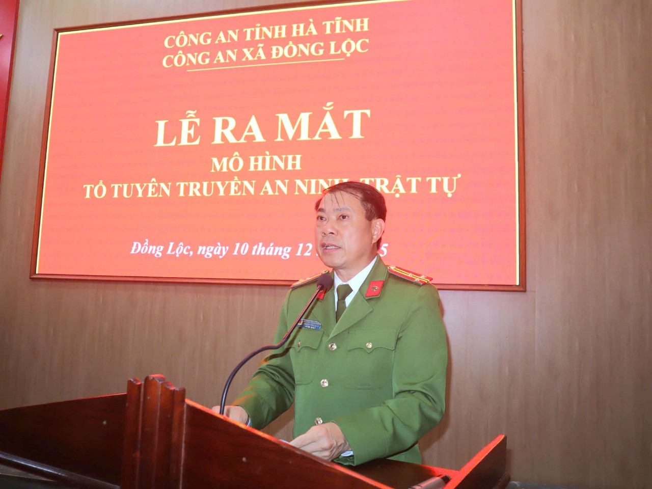 Đồng Lộc ra mắt mô hình “Tổ tuyên truyền an ninh, trật tự” góp phần giữ vững an ninh, trật tự ở cơ sở