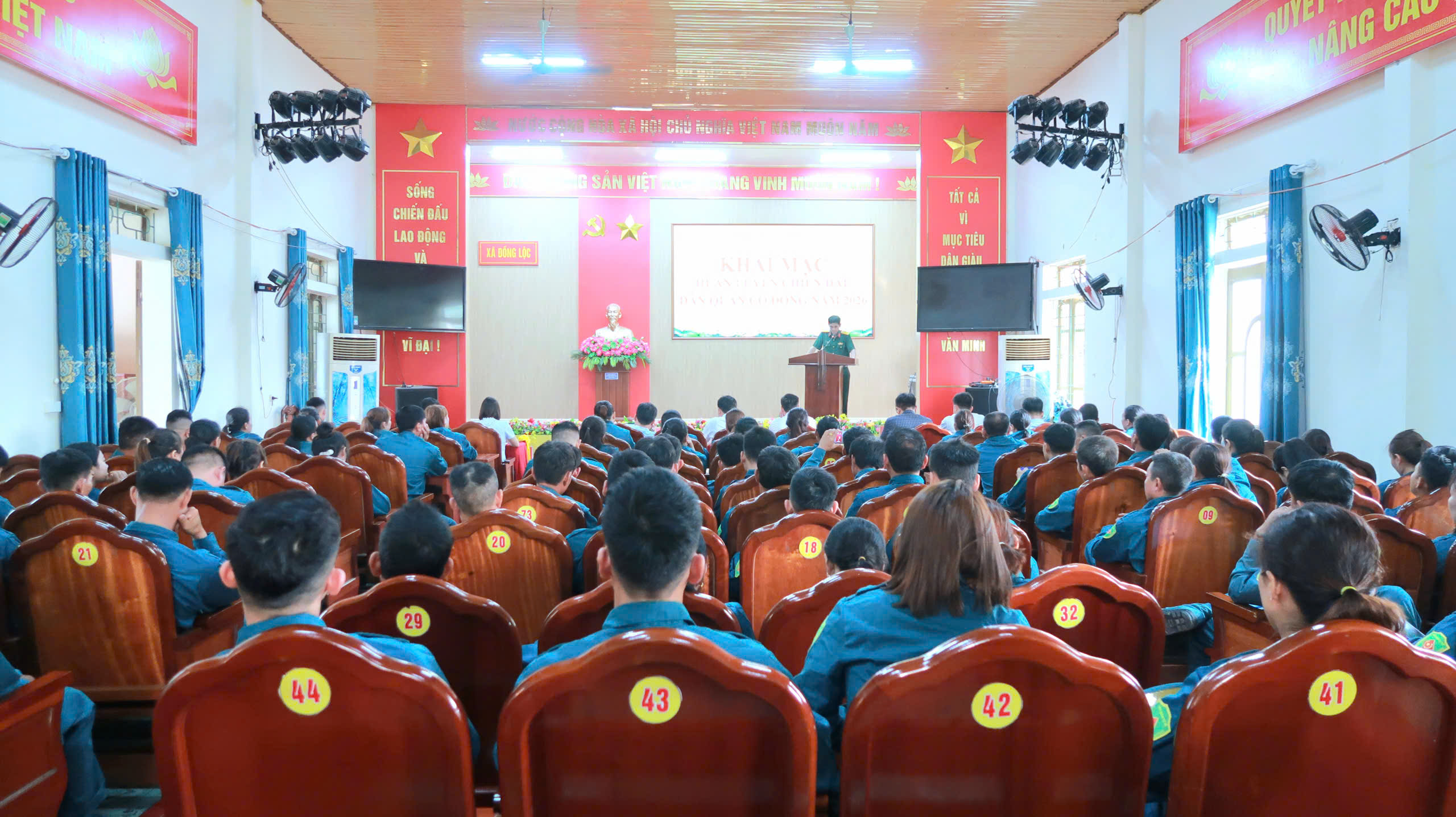 XÃ ĐỒNG LỘC KHAI MẠC HUẤN LUYỆN CHIẾN ĐẤU DÂN QUÂN CƠ ĐỘNG NĂM 2026