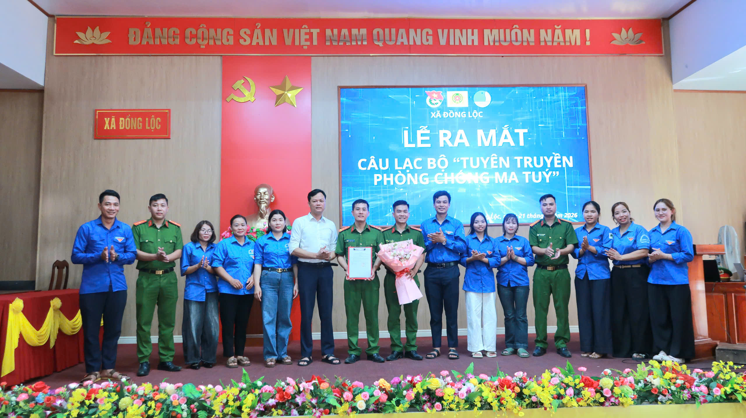 ĐỒNG LỘC RA MẮT CÂU LẠC BỘ TUYÊN TRUYỀN PHÒNG, CHỐNG MA TÚY