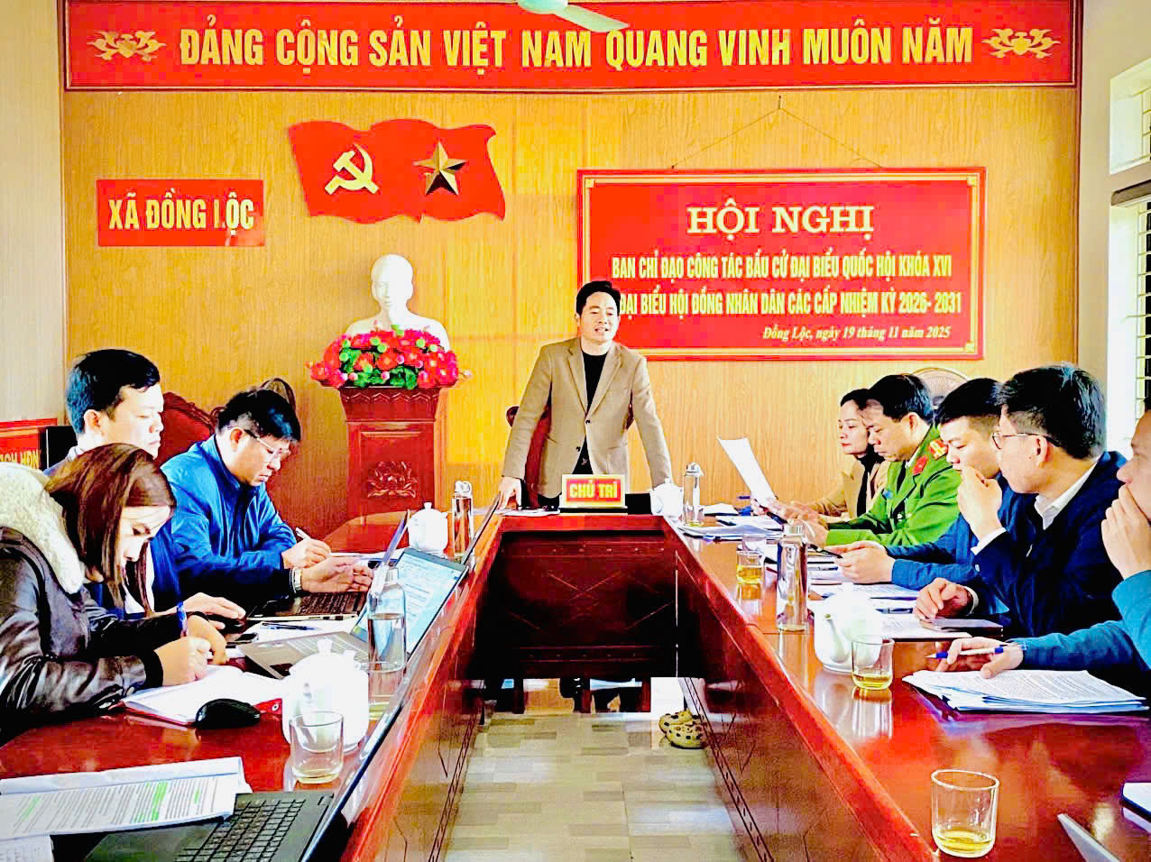 Xã Đồng Lộc tổ chức Hội nghị triển khai các nội dung trọng tâm chuẩn bị cho bầu cử Quốc hội XVI và Đại biểu HĐND các cấp nhiệm kỳ 2026 – 2031.