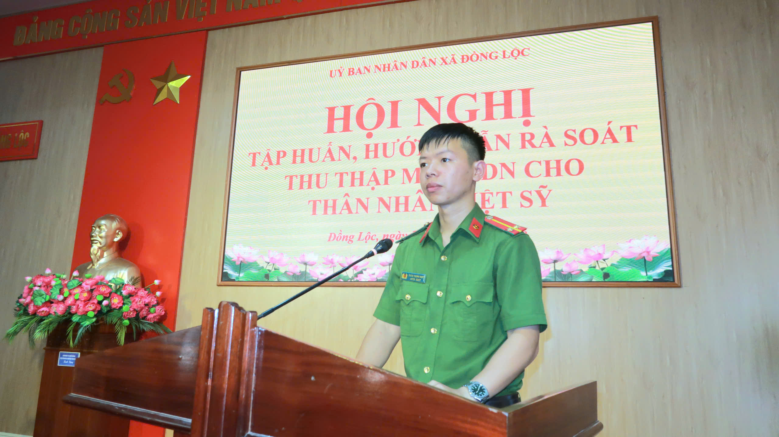 ĐỒNG LỘC TỔ CHỨC TẬP HUẤN NGHIỆP VỤ KHẢO SÁT, THU THẬP MẪU ADN CHO THÂN NHÂN LIỆT SĨ