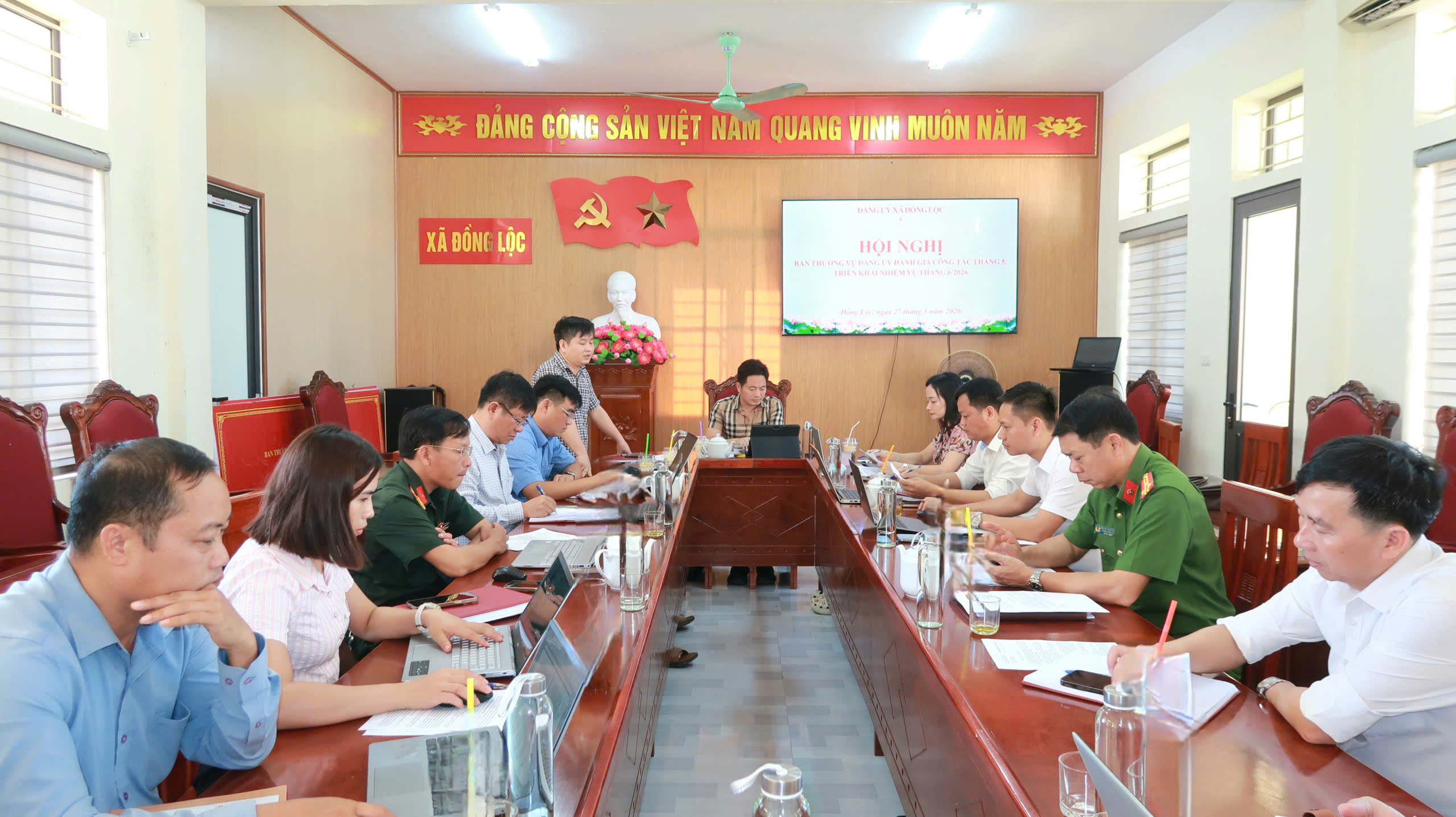 ĐẢNG ỦY XÃ ĐỒNG LỘC ĐÁNH GIÁ NHIỆM VỤ THÁNG 5, TRIỂN KHAI NHIỆM VỤ THÁNG 6 NĂM 2026