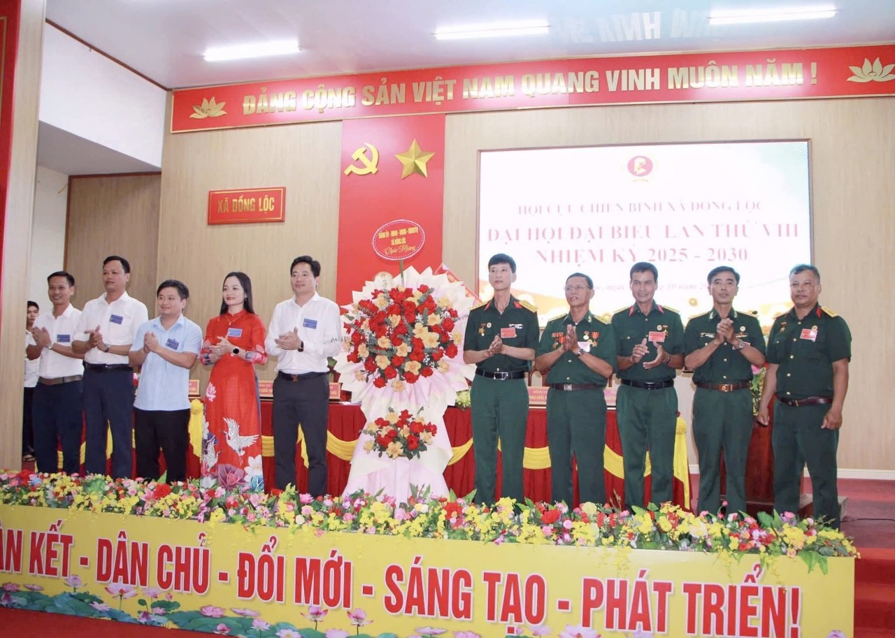 ĐẠI HỘI ĐẠI BIỂU HỘI CCB XÃ ĐỒNG LỘC THÀNH CÔNG TỐT ĐẸP