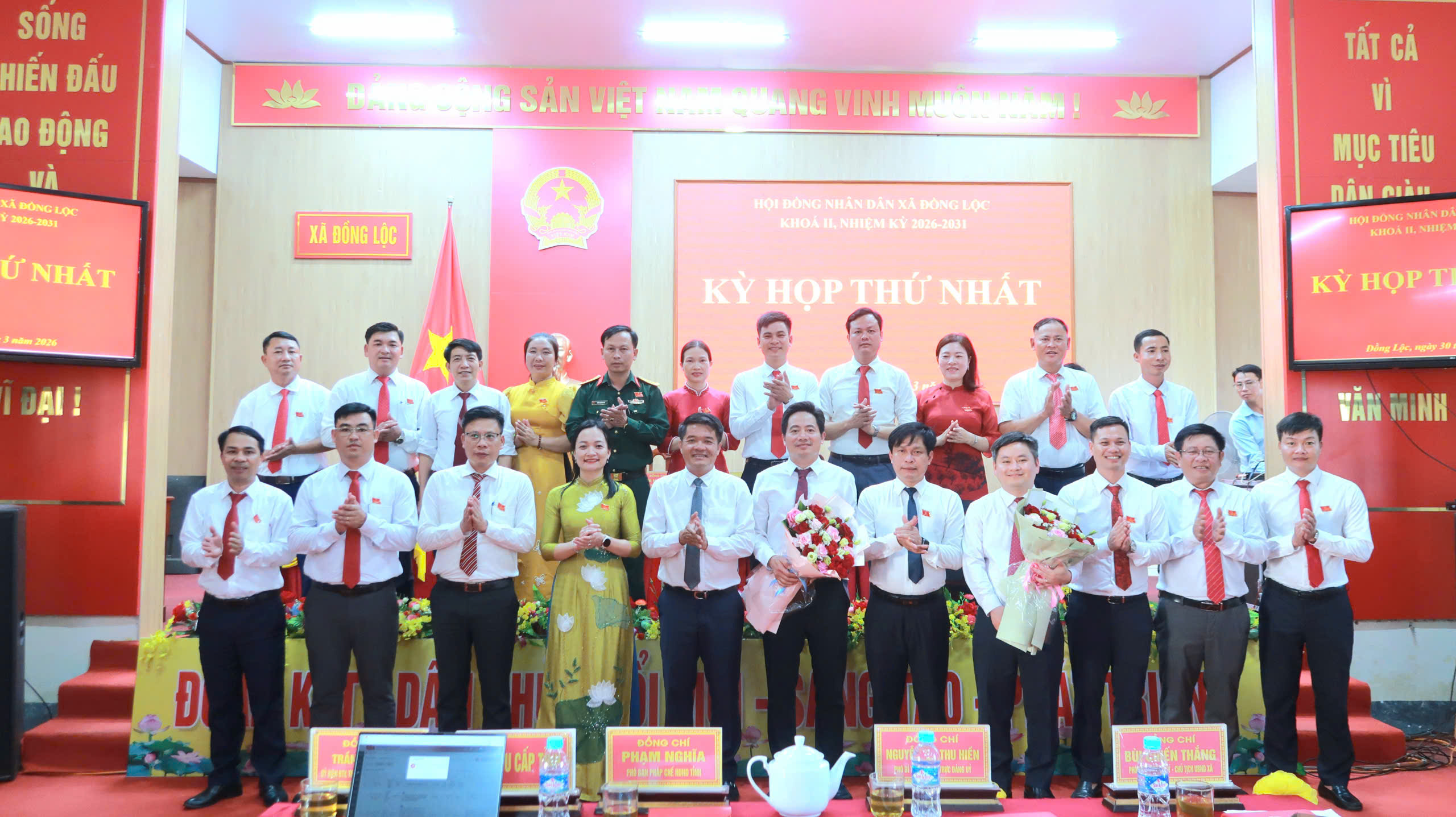 HĐND xã Đồng Lộc khóa II, nhiệm kỳ 2026-2031 bầu các chức danh chủ chốt tại kỳ họp thứ nhất