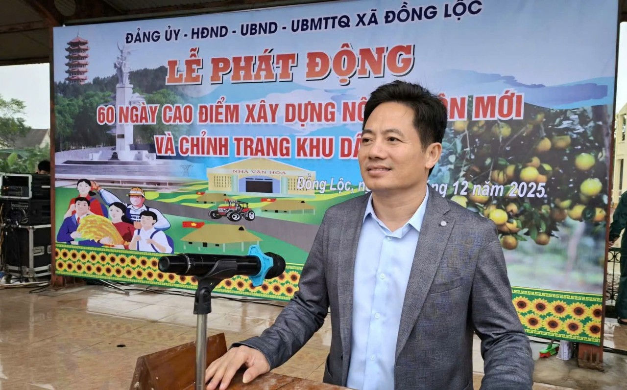 Đồng Lộc phát động 60 ngày cao điểm xây dựng nông thôn mới. 