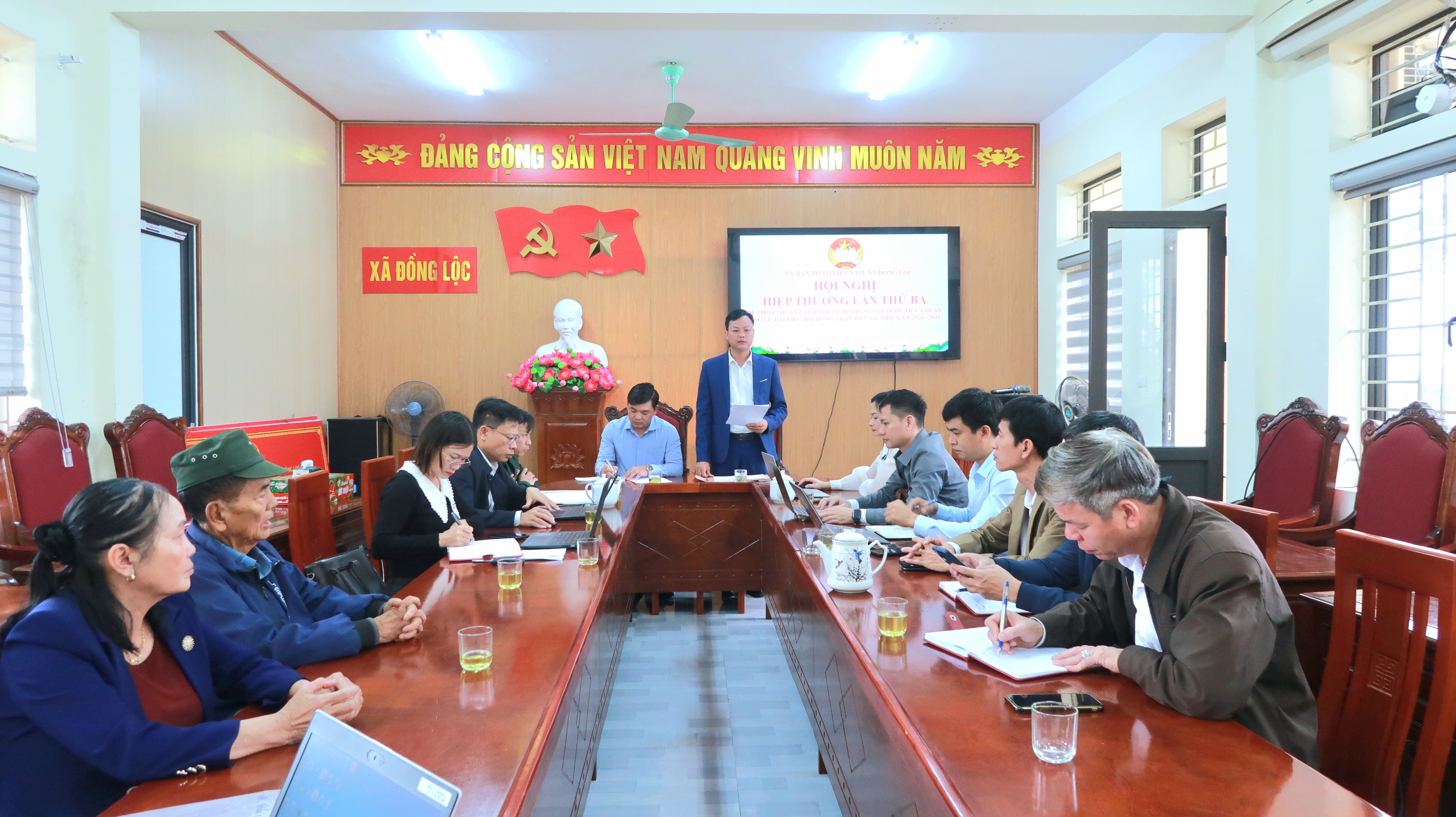 ĐỒNG LỘC HOÀN THÀNH HỘI NGHỊ HIỆP THƯƠNG LẦN THỨ BA CHỐT DANH SÁCH 34 ỨNG CỬ VIÊN ĐẠI BIỂU HĐND XÃ ĐỒNG LỘC, NHIỆM KỲ 2026–2031