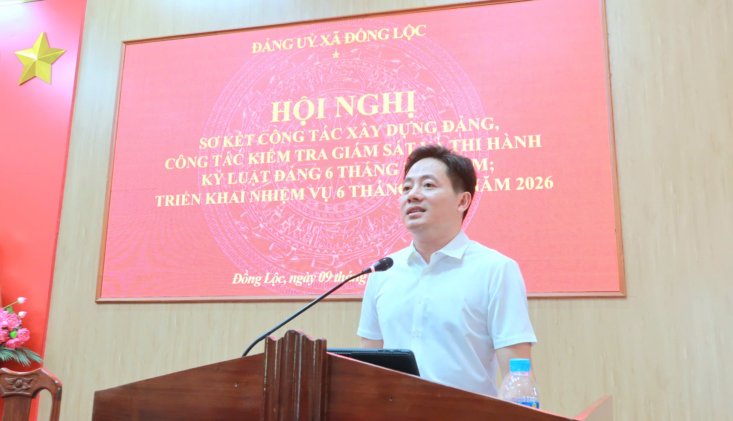 ĐẢNG BỘ XÃ ĐỒNG LỘC SƠ KẾT CÔNG TÁC XÂY DỰNG ĐẢNG 6 THÁNG ĐẦU NĂM 2026