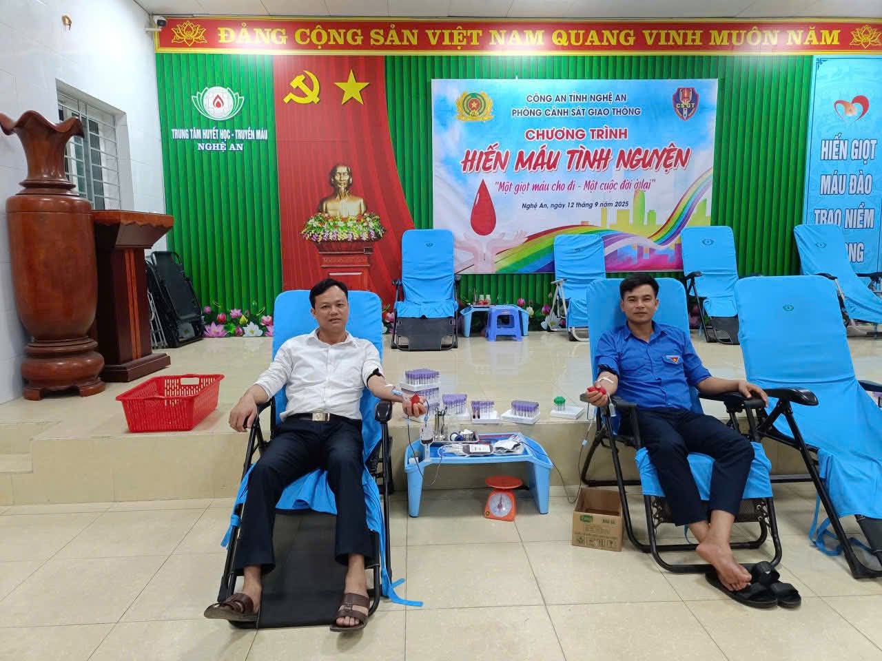 TT MTTQ xã Đồng Lộc kịp thời hiến máu cứu người