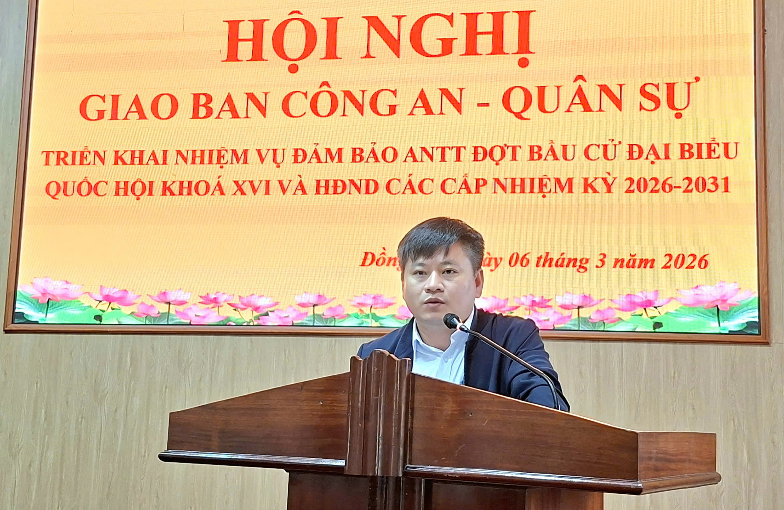 UBND xã Đồng Lộc giao ban Công an – Quân sự triển khai nhiệm vụ bảo đảm ANTT phục vụ bầu cử