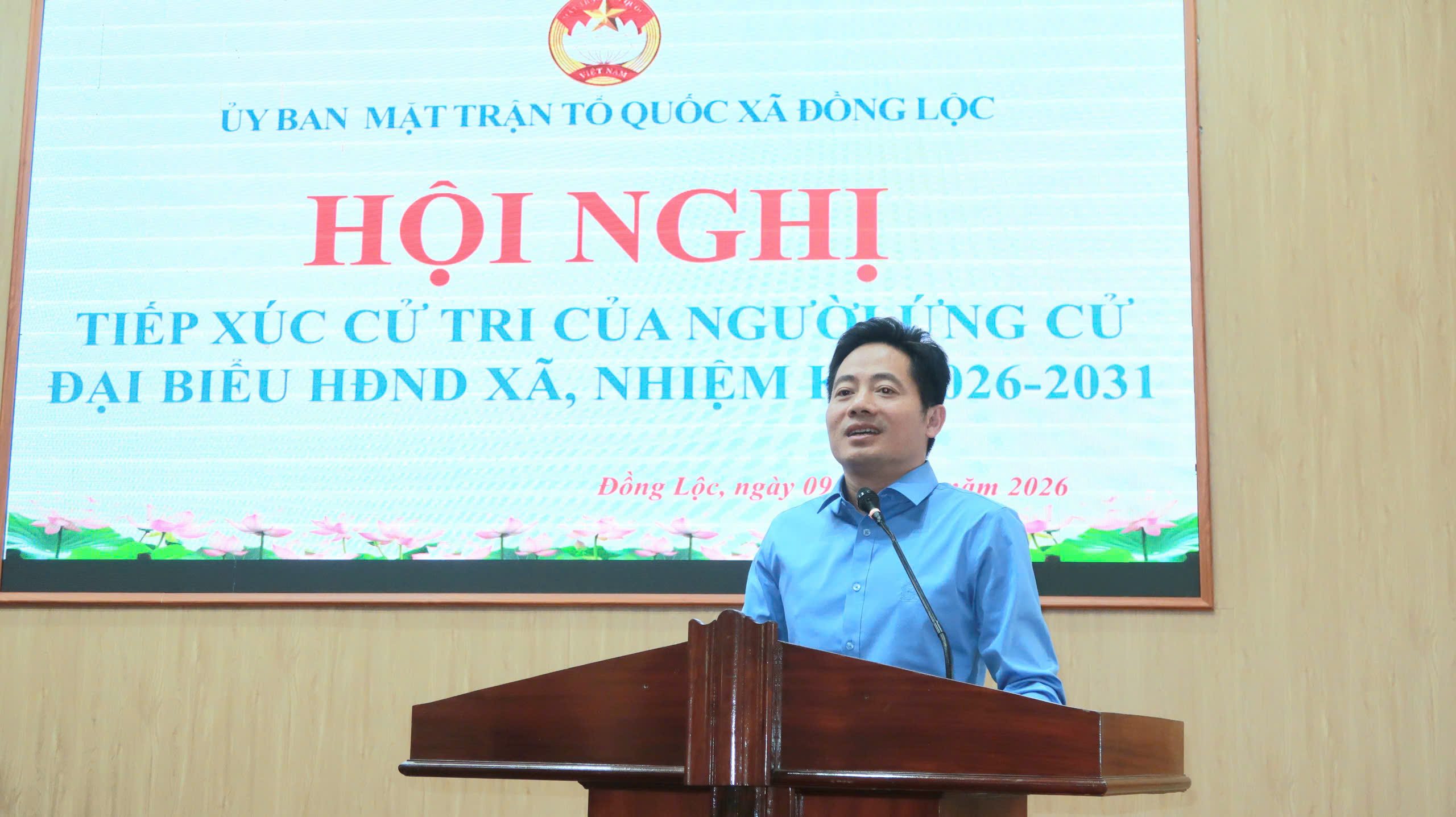 Ủy ban MTTQ Việt Nam xã Đồng Lộc tổ chức hội nghị tiếp xúc cử tri với người ứng cử đại biểu HĐND xã khóa II