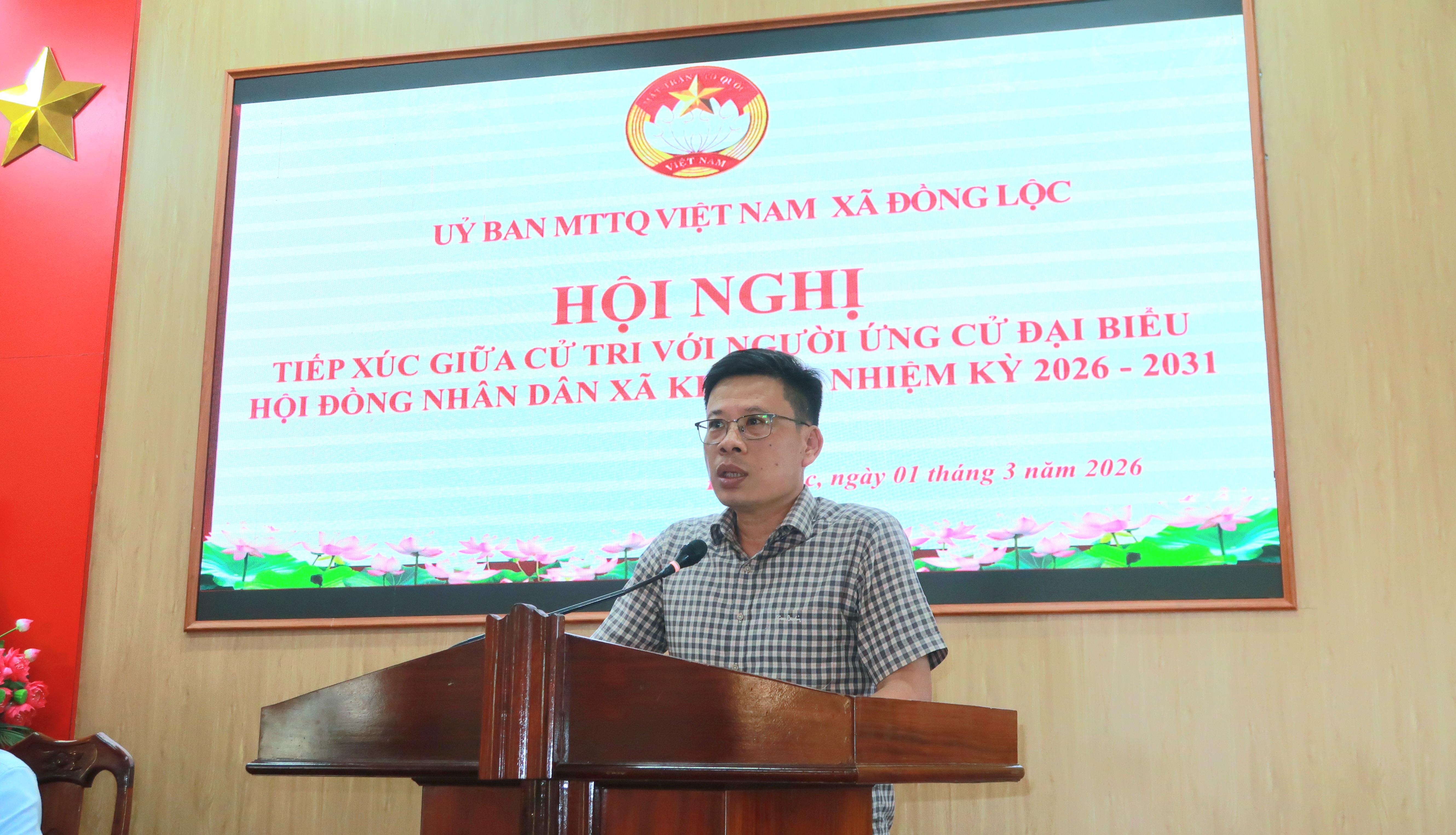 Ủy ban Mặt trận Tổ quốc Việt Nam xã Đồng Lộc tiếp xúc cử tri với người ứng cử đại biểu HĐND xã khóa II, nhiệm kỳ 2026 – 2031