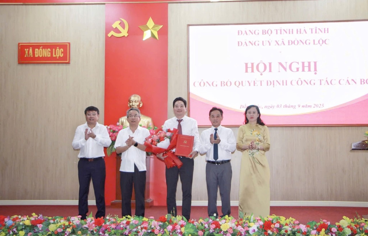 Đồng chí Dương Văn Tuấn giữ chức Bí thư Đảng ủy xã Đồng Lộc