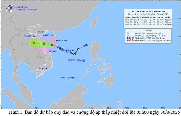 CẢNH BÁO: ÁP THẤP NHIỆT ĐỚI TIẾP TỤC GÂY MƯA LỚN Ở HÀ TĨNH