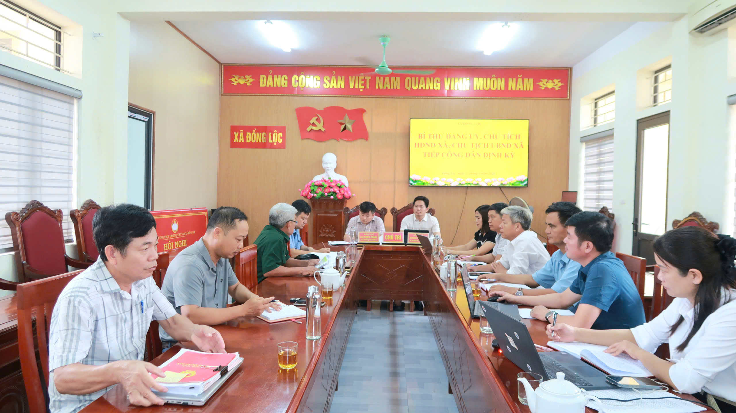 LÃNH ĐẠO XÃ ĐỒNG LỘC TIẾP CÔNG DÂN ĐỊNH KỲ THÁNG 6 NĂM 2026