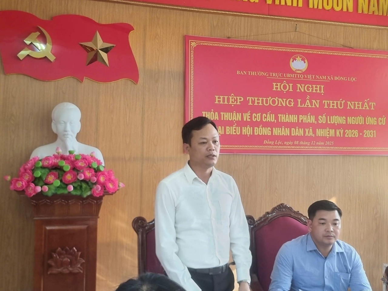 HỘI NGHỊ HIỆP THƯƠNG LẦN THỨ NHẤT BẦU CỬ ĐẠI BIỂU HĐND XÃ NHIỆM KỲ 2026–2031