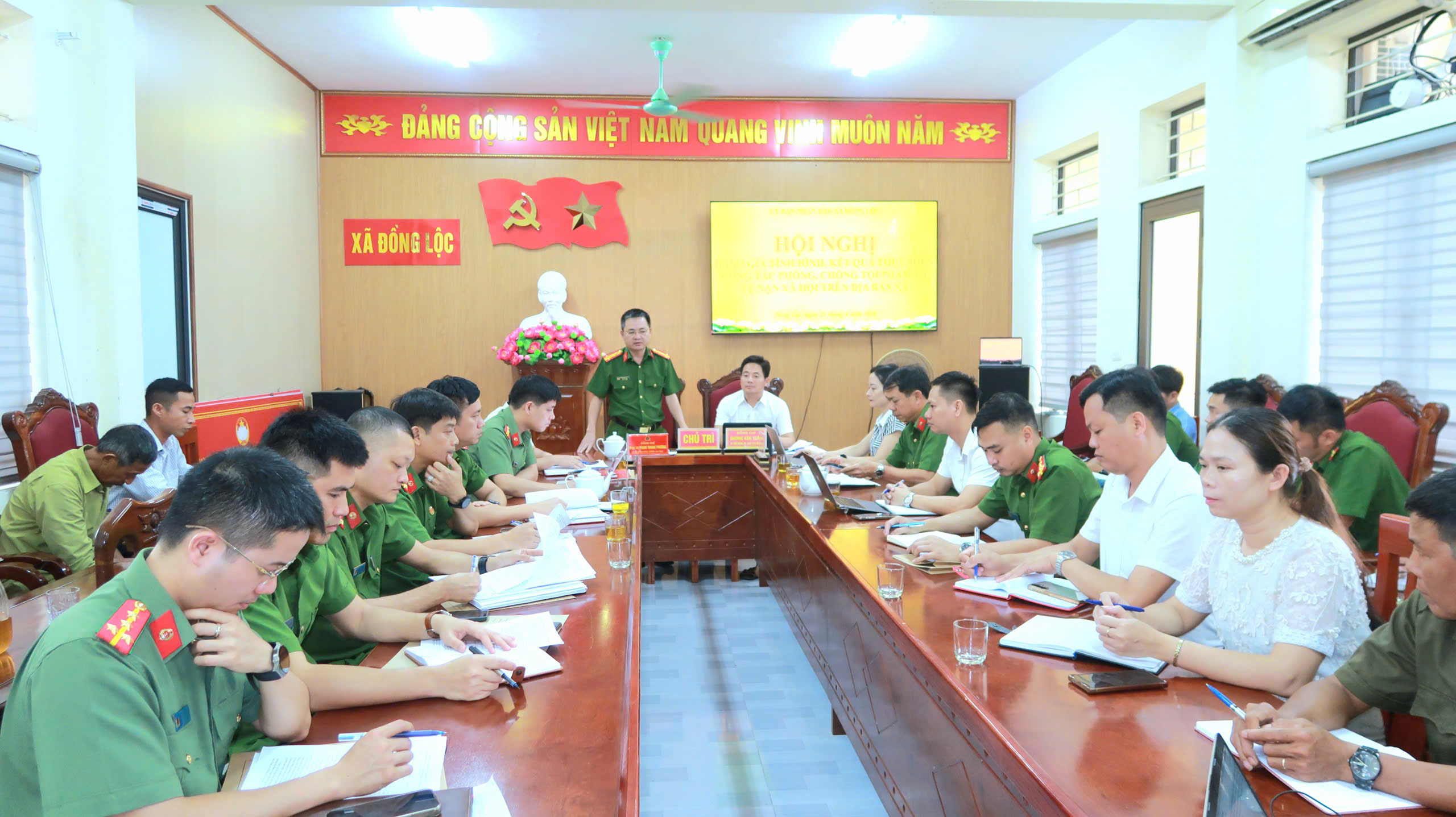 Đồng Lộc làm việc với Công an tỉnh về công tác phòng, chống tội phạm năm 2026