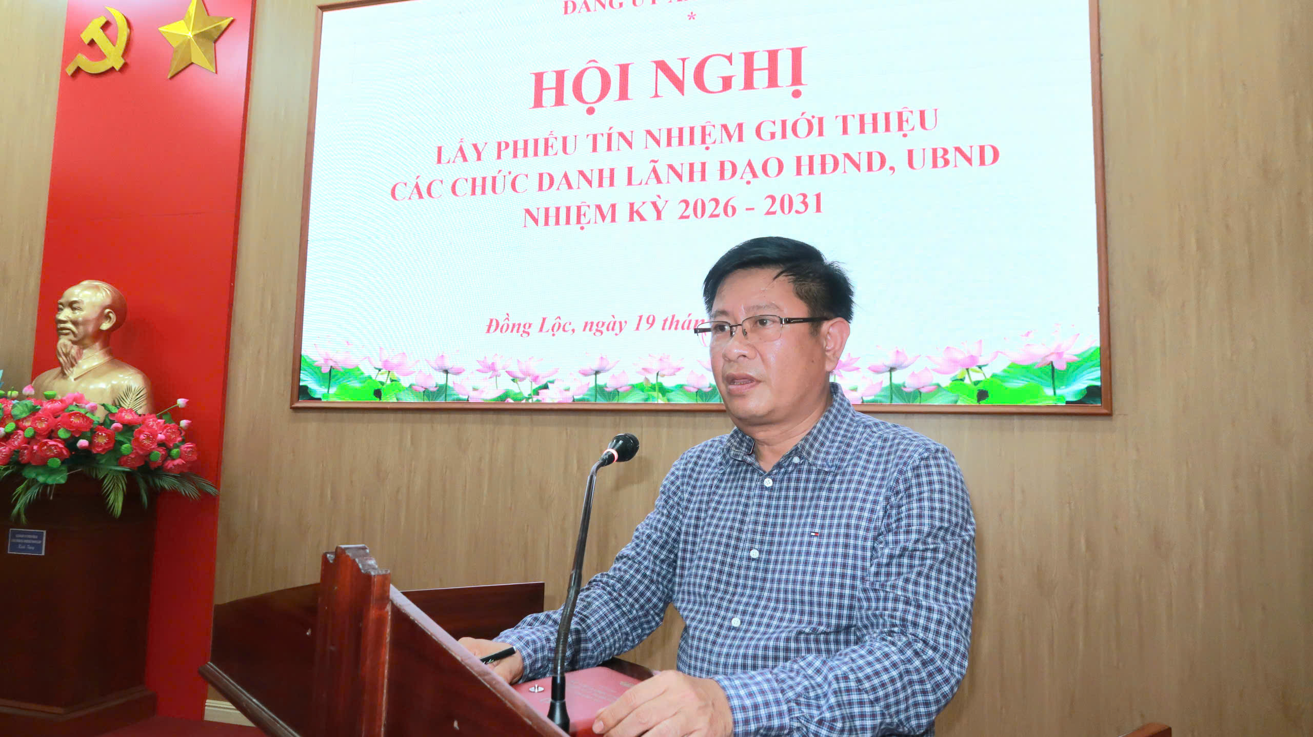 Xã Đồng Lộc tổ chức hội nghị lấy phiếu tín nhiệm giới thiệu các chức danh lãnh đạo HĐND, UBND nhiệm kỳ 2026 – 2031. 