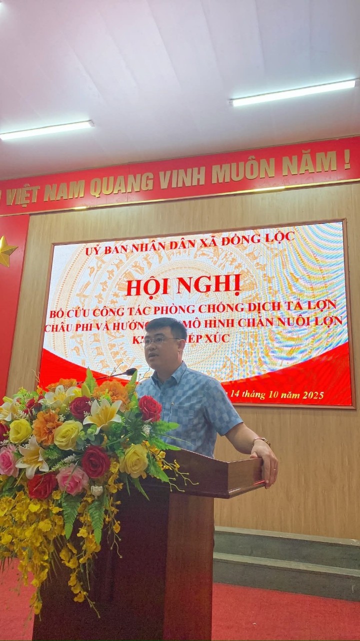 ✨Xã Đồng Lộc  tổ chức hội nghị tập huấn bổ cứu công tác phòng, chống dịch tả lợn châu Phi và giới thiệu mô hình chăn nuôi lợn không tiếp xúc