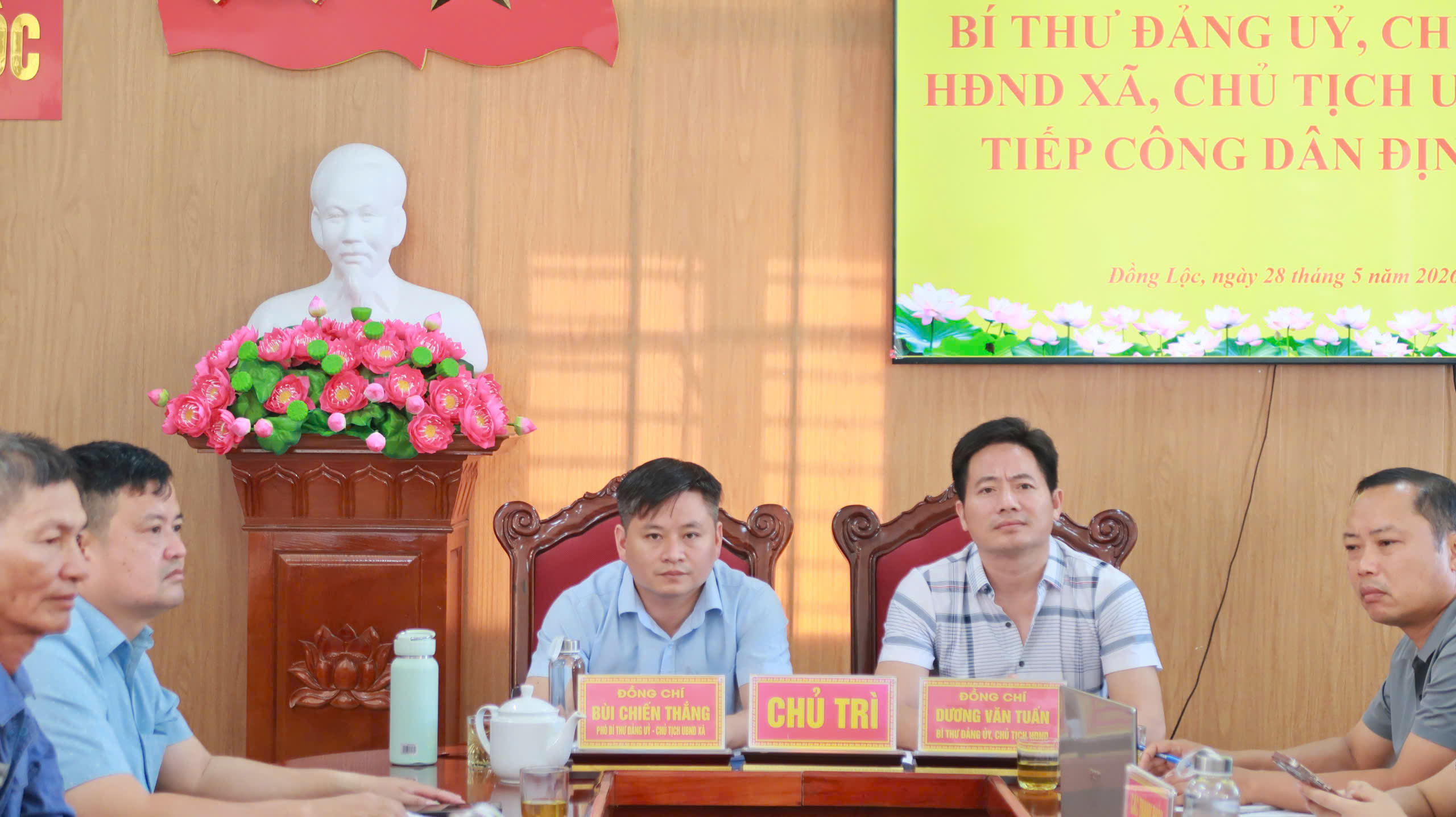 LÃNH ĐẠO XÃ ĐỒNG LỘC TIẾP CÔNG DÂN ĐỊNH KỲ THÁNG 5 NĂM 2026