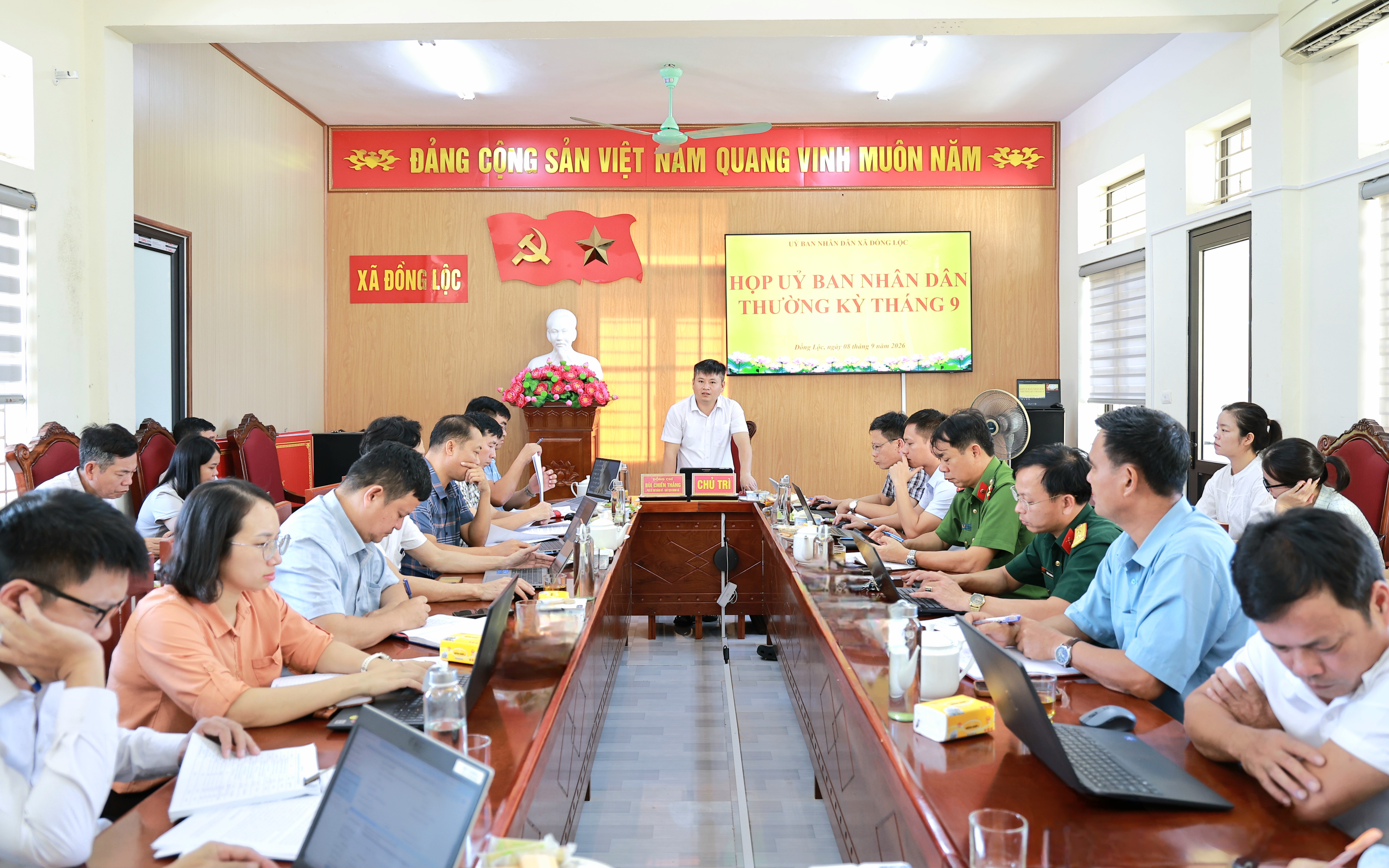 Đồng Lộc họp thường kỳ tháng 9, triển khai nhiệm vụ trọng tâm những tháng cuối năm