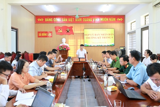 Đồng Lộc họp thường kỳ tháng 9, triển khai nhiệm vụ trọng tâm những tháng cuối năm 