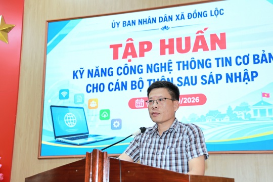 Đồng Lộc tập huấn nâng cao kỹ năng công nghệ thông tin, thúc đẩy chuyển đổi số từ cơ sở