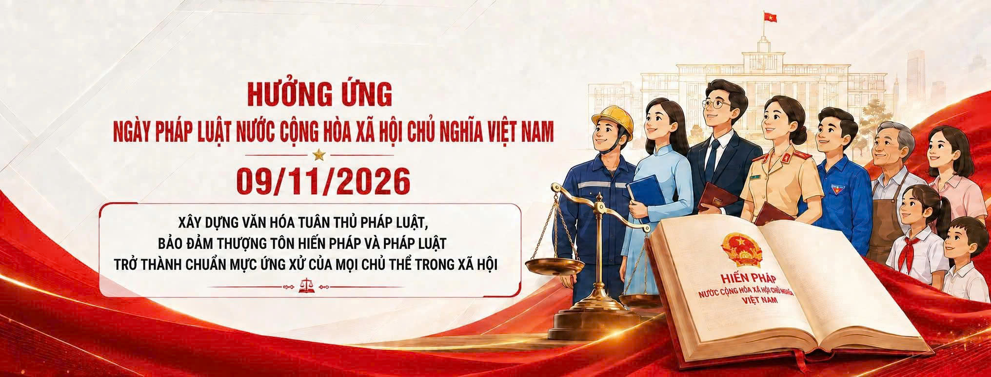Hưởng ứng Ngày Pháp luật nước Cộng hòa xã hội chủ nghĩa Việt Nam năm 2026