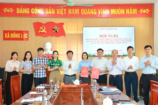 Đồng Lộc bàn giao chức năng, nhiệm vụ tham mưu công tác dân vận sang MTTQ