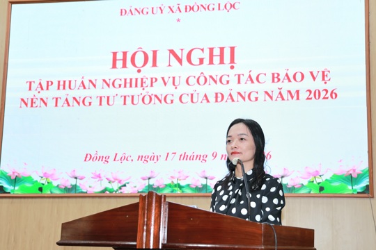 Tập huấn nghiệp vụ công tác bảo vệ nền tảng tư tưởng của đảng năm 2026