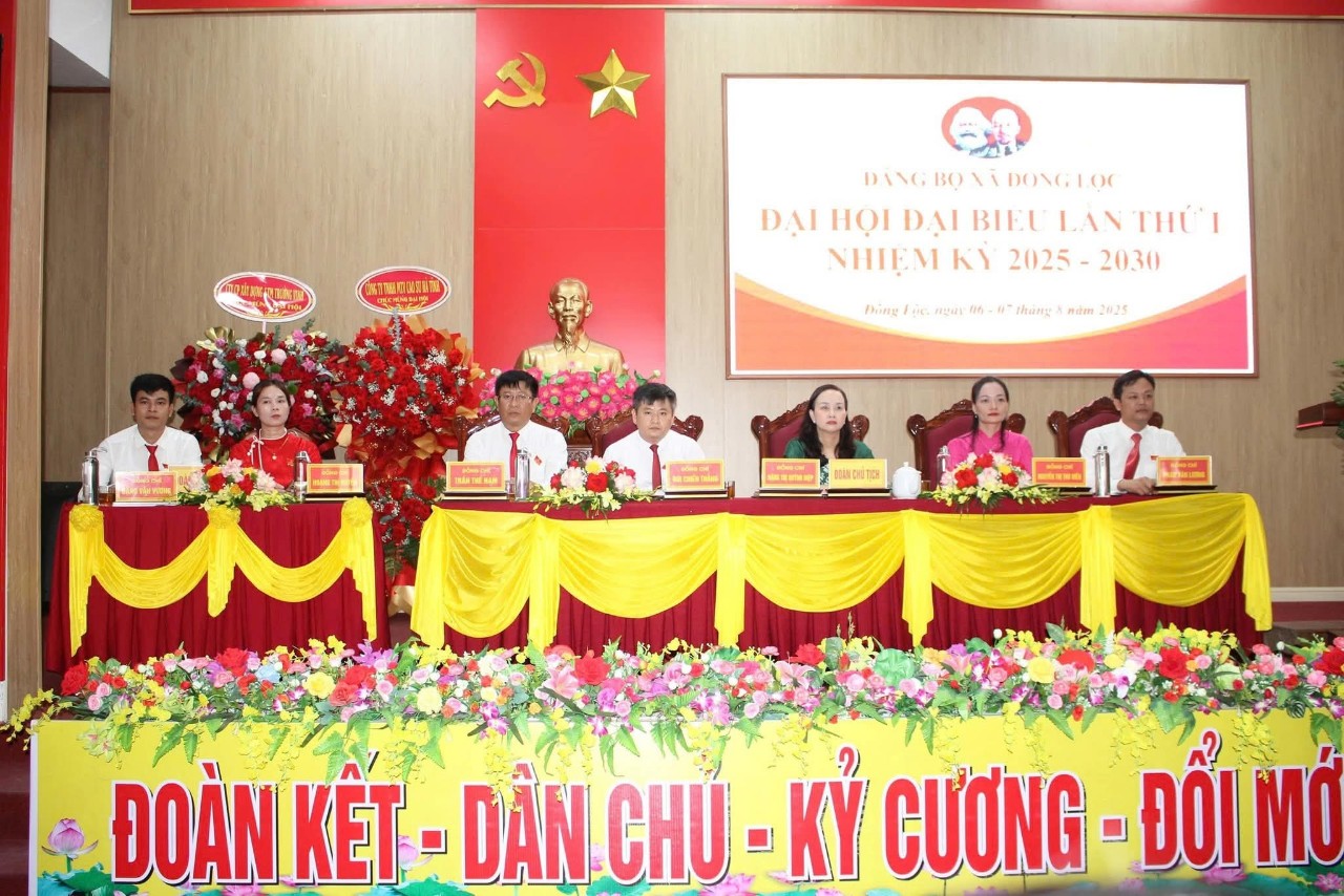 Phiên thứ nhất Đại hội Đại biểu Đảng bộ xã Đồng Lộc nhiệm kỳ 2025-2030