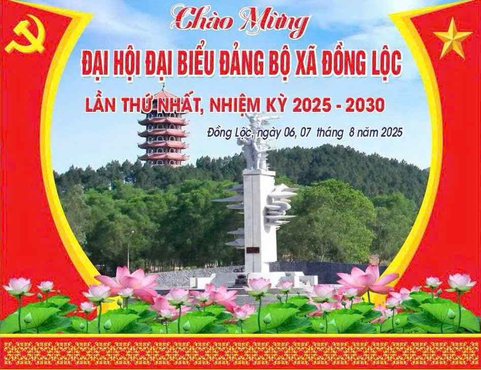 Thông báo Chương trình Đại hội Đại biểu Đảng bộ xã Đồng Lộc lần thứ I, nhiệm kỳ 2025-2030 